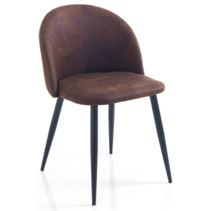 Tomasucci Polstrovaná židle NEW KELLY BROWN 78x50x50cm, hnědo-černá