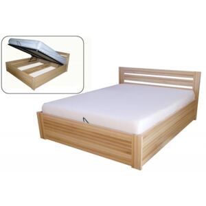Via-nábytek Postel ATOS s úložným prostorem Rozměry: 90 x 200, Povrchová úprava postele: Buk (lakovaný)