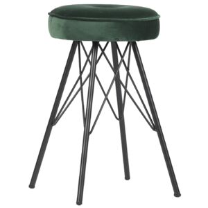 Hoorns Tmavě zelená čalouněná stolička Epona