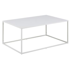 SCANDI Bílý konferenční stolek Renna 90x60 cm
