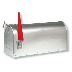 U.S. Mailbox s otočným praporkem, hliník