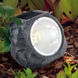 LED Deko solární lampa 90494 ve tvaru kamene