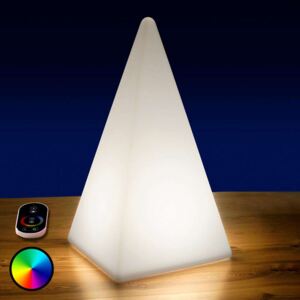 Bateriová RGB LED pyramida, 36 cm