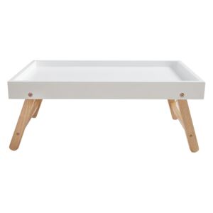 Konferenční stolek Scandus, bílý, dub
