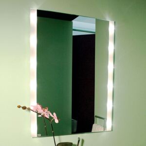 Hranaté nástěnné zrcadlo BRIGHTLIGHT, osvětlené