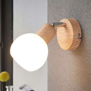 LED reflektor Svenka, 1zdrojový dřevěný vzhled