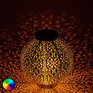 Lindby Dunjaris LED-RGB solární lucerna ornamenty
