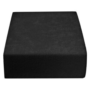 Froté prostěradlo černé 90x200 cm Gramáž (hustota vlákna): Standard (180 g/m2)