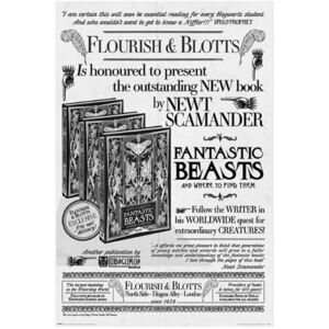 Plakát Fantastic Beasts|Fantastická Zvířata: Flourish And Blotts (61 x 91,5)