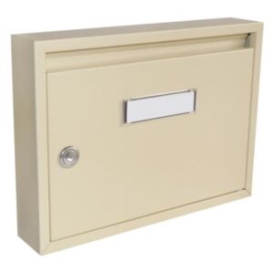 Poštovní schránka DLS-E-01_B, vhoz formát A4, interierové schránky, béžová RAL 1014