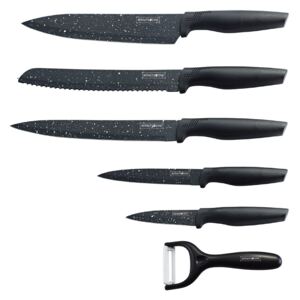 5dílná sada nožů s antiadhezní vrstvou Royalty Line RL-MB5-N + škrabka