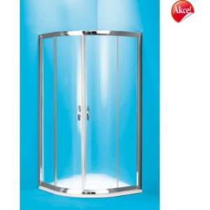 Olsen Spa BARCELONA sprchový kout 100 × 100 × 190 cm, R600, Bez vaničky, bílý rám, čiré sklo BCBARC100BC