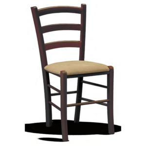 Dřevěná jídelní židle Stima VENEZIA – tmavý buk, čalouněný sedák