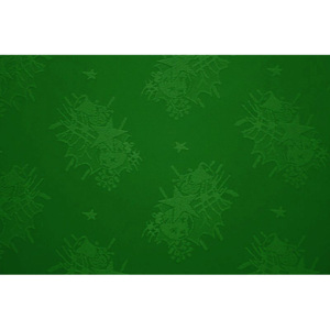 Ubrus vánoční - Zelená, Velikost O 140