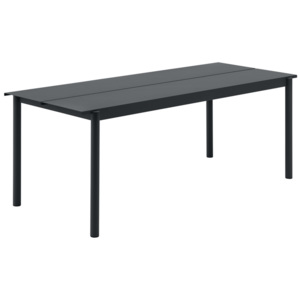 Muuto Stůl Linear Steel Table 200 cm, black
