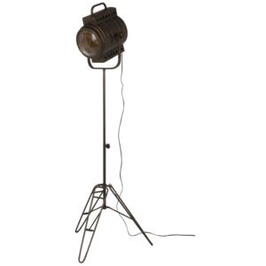 Černá kovová stojací lampa Industrial - 60*50*170cm