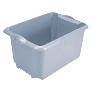 Šedý úložný box z recyklovaného plastu Addis Eco Range, 30 l