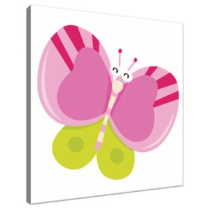 Obraz na plátně Velký motýlek s růžovými křídly 30x30cm 3044A_1AI
