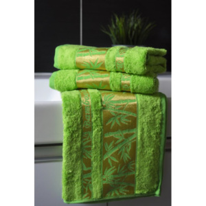Bambusový ručník - zelený 50X90