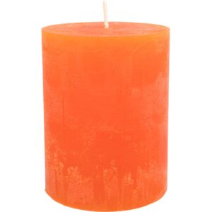 Svíčka stolní oranžová 7,5x10 cm