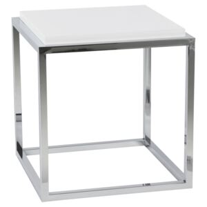 MARIVO LINE Odkládací stolek Quadro bílá/chrom