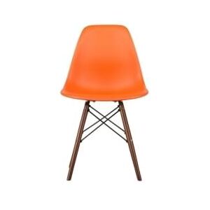 Židle DSW, oranžová (Tmavý buk)