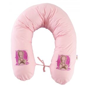 Kojící polštář - relaxační poduška 170 cm Teddy - růžový