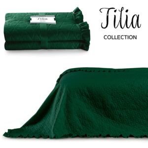 AmeliaHome Přehoz na postel Tilia lahvově zelená, 170x210 Rozměr: 170x210