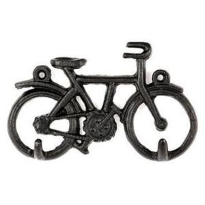 Černý věšák na klíče ve tvaru kola Kikkerland Bike