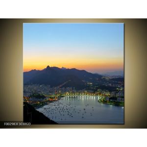 Obraz zátoky v Riu (F002983F3030GD)