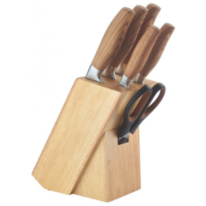 5dílná sada kuchyňských nožů Herenthal ve stojanu+ nůžky HT-MSH06-16005