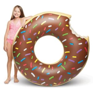 Hnědý nafukovací kruh ve tvaru donutu Big Mouth Inc