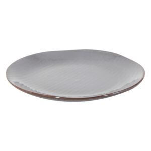 Šedý keramický talíř Mainard - Ø 21*2 cm