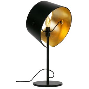 Hoorns Černá kovová stolní lampa Loma