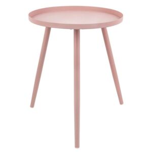 Time for home Růžový kulatý odkládací stolek Aburi 40 cm