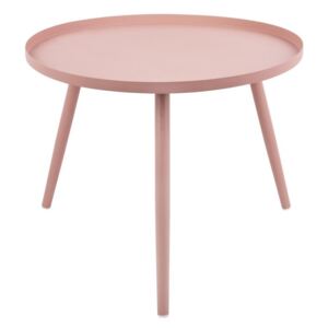 Time for home Růžový kulatý odkládací stolek Aburi 50 cm