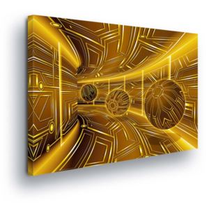 GLIX Obraz na plátně - Zlatý Tunel 100x75 cm