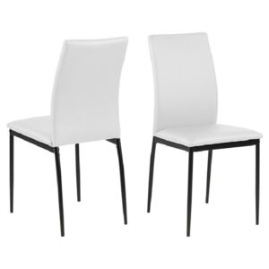 Bílá jídelní židle Actona Demina