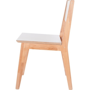 Mørtens Furniture Jídelní židle Faceta Barva: dřevo / bílá