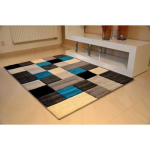 Kusový koberec Rumba 8783 grey/tyrkys 80 x 150 cm