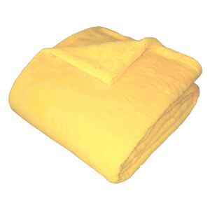Dadka Super soft deka Dadka světle žlutá 150x100 cm