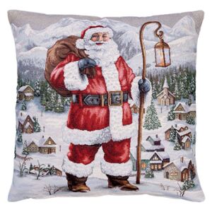 Gobelínový povlak na polštář - Vánoční Santa Claus