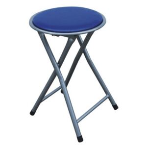 Skládací taburet / stolička Tempo Kondela, modrá, IRMA