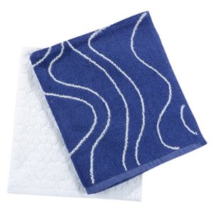 Set ručníků KELA 2 ks 50x50 cm modrobílý