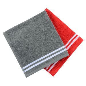 Set ručníků KELA 2 ks 50x50 cm červený