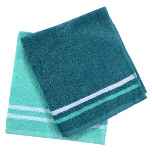 Set ručníků KELA 2 ks 50x50 cm tmavě tyrkysový
