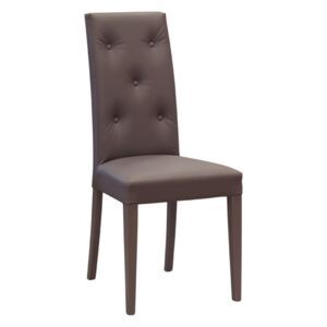 Židle FIVE, celočalouněná koženkou (beige/tortora)