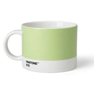 Světle zelený hrnek na čaj Pantone 578, 475 ml