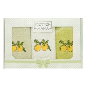 Set 3 kuchyňských ručníků - Citrony