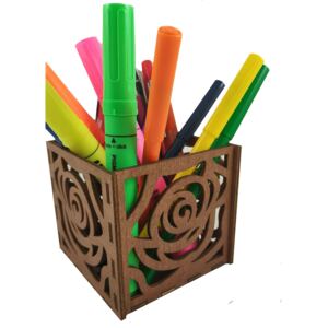 Organizér na tužky "RŮŽE" barvy: ořech